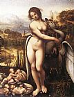 Leonardo da Vinci Leda and the Swan painting